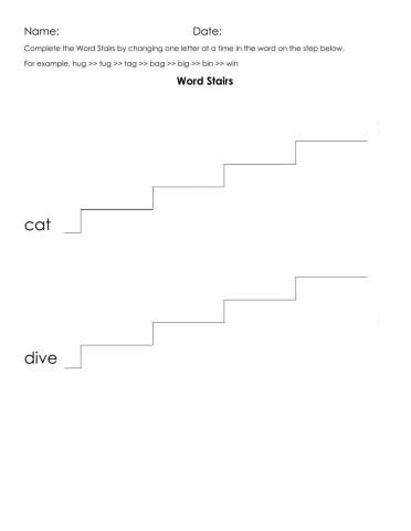 Word Stairs - 3