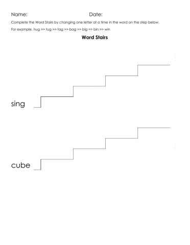 Word Stairs - 4