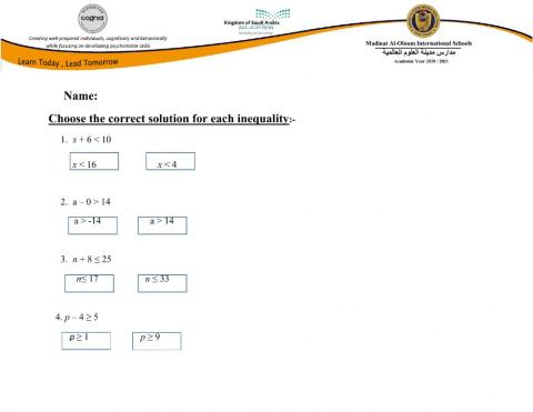 Solving inequalities by adding and subtracting