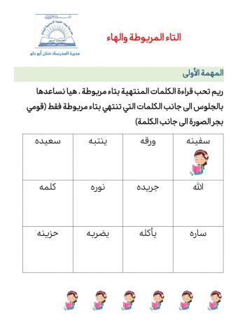 التاء المربوطة والهاء