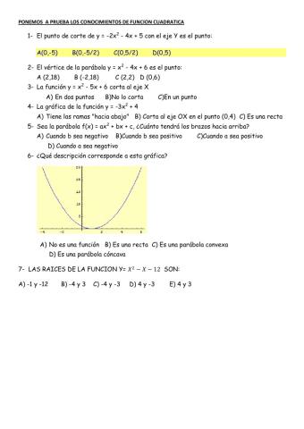 Funcion cuadratica forma polinomica