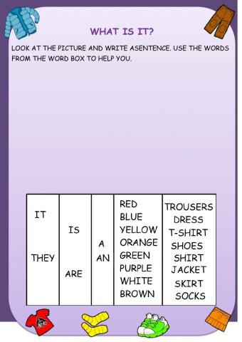 Clothes word order