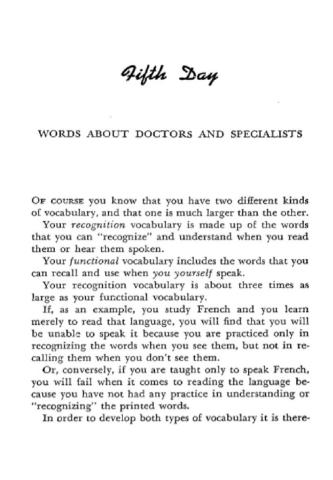 Words about Doctors and Specialists