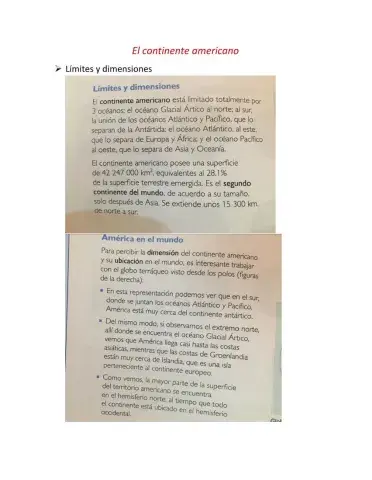 El continente americano.