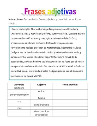 Frases adjetivas
