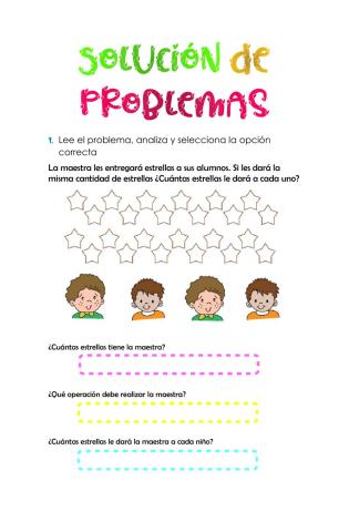 Solución de problemas, divisiones