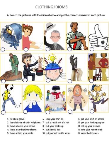 Clothing Idioms