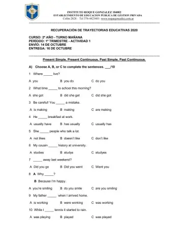 2° año - actividad 1 - primer trimestre - taa oct 2020