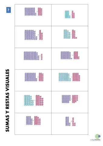 Sumas y restas visuales
