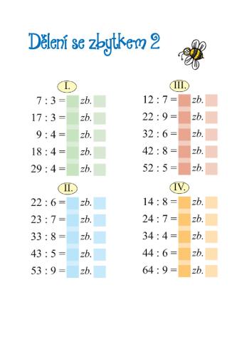 Dělení se zbytkem 2