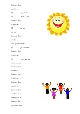 Buenos días canto yo