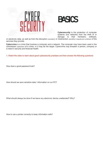 Cybersecurity basics