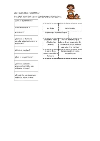 Comprueba lo que sabes sobre prehistoria