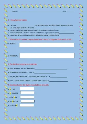 Representaciones numéricas de números naturales