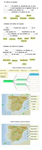 Relieve de españa