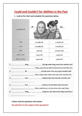 Abilities in the Past