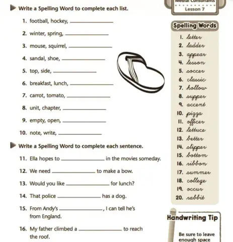 Double consonant CVVC