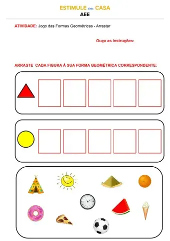 Jogo das Formas Arrastar