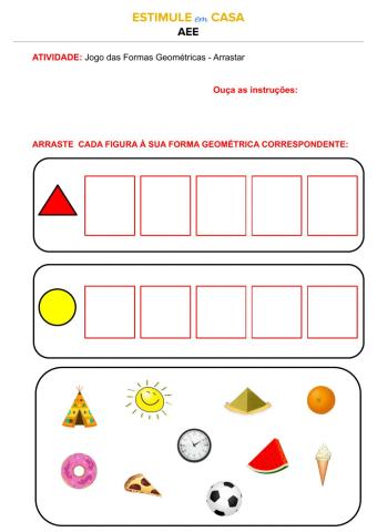 Jogo das Formas Arrastar
