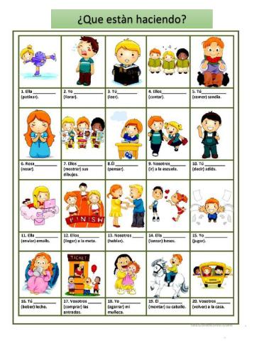 El verbo - Tiempo presente