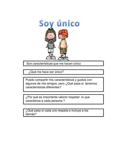Soy único
