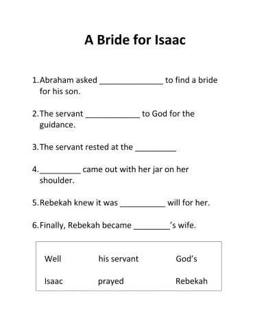 A Bride for Isaac