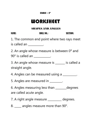 Worksheet