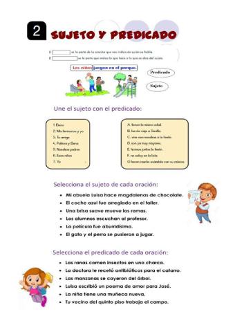 Sujeto y predicado