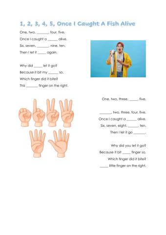 Song Once I caught a fish alive