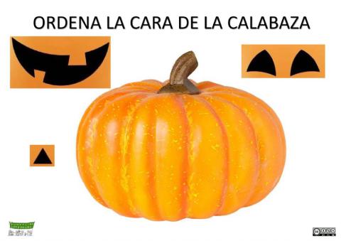 Ordena la cara de la calabaza (HALLOWEEN)