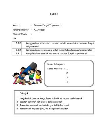 LKPD-3 Turunan Fungsi Trigonometri