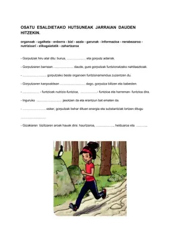 Giza gorputza, laburpena