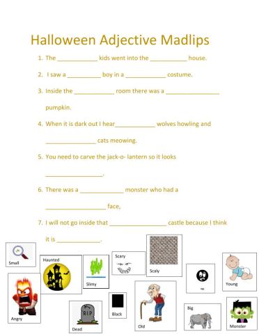Halloween Adjectives