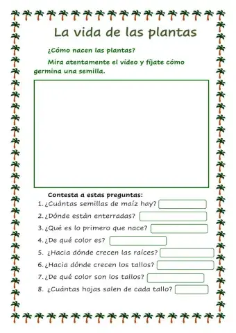 La vida de las plantas