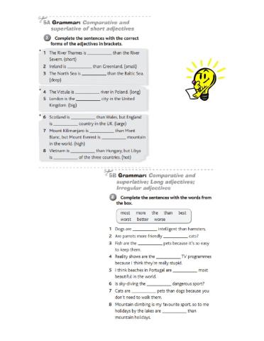 Today 2 - Unit 5 - Comparatives and Superlatives