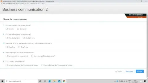 Br 2E Elementary Unit 3 Business Communication 2