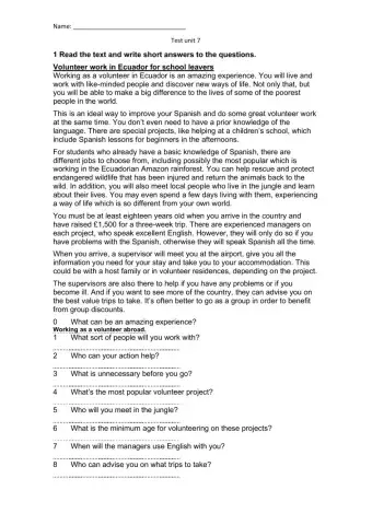 Test unit 7 live beat 4