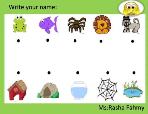 Connect the animal to its home?