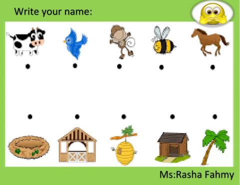 Connect the animal to its home