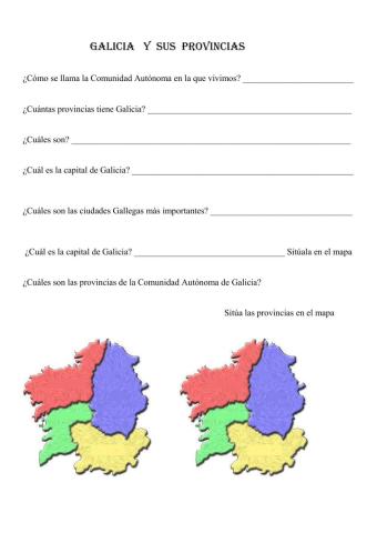 Galicia y provincias
