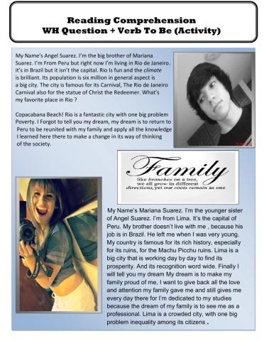 Verb to be-Introduced himself