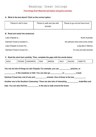 Reading: Great Outings