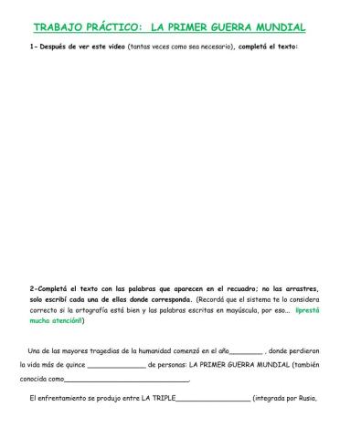 Primer guerra mundial