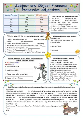 Subject and Object pronouns