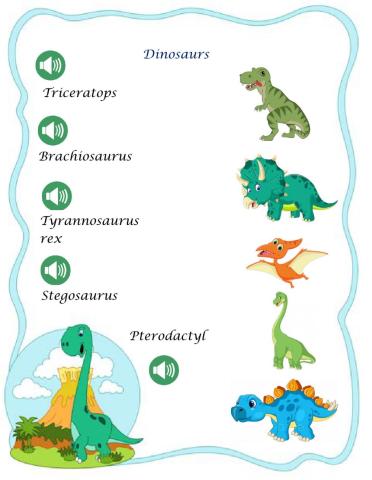 Dinosaur names