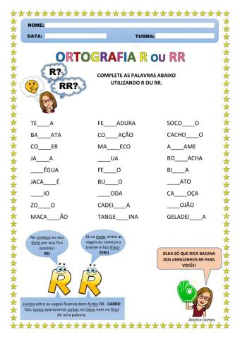 Ortografia - R ou RR