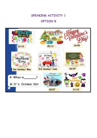 PT02S Dates Practice (Writing)