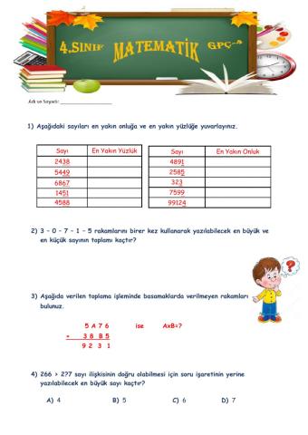 MATEMATİK GPÇ 4