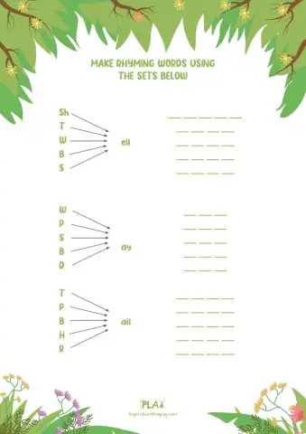 Charlie's Shell - Rhyming Words