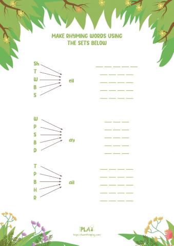 Charlie's Shell - Rhyming Words